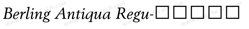 Berling Antiqua Regu字体转换